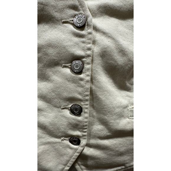 Pistola Women Ivory Button-Front Vest - Picture 3 of 4